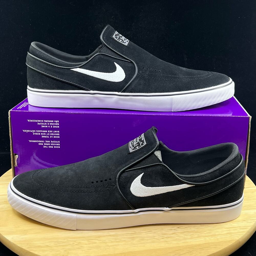 Nike SB Zoom Janoski+ Slip 'Black White' FN5893-001 Men's Size 11.5 Shoes - Picture 1 of 9